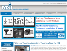Tablet Screenshot of msilabproducts.com